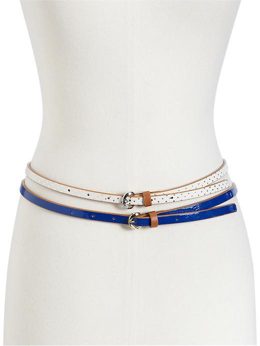 Old Navy Womens Skinny Belt 2 Packs