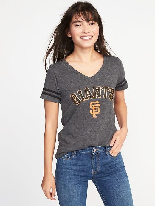 Old Navy Womens Mlb Team V-neck Tee For Women San Francisco Giants Size S