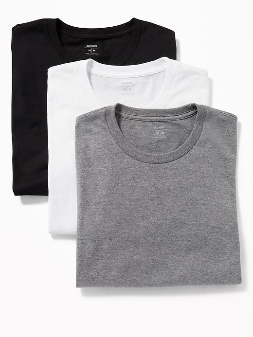 Old Navy Mens Crew-neck Tee 3-pack For Men Basic Multi Pack Size L