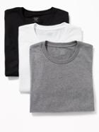 Old Navy Mens Crew-neck Tee 3-pack For Men Basic Multi Pack Size L
