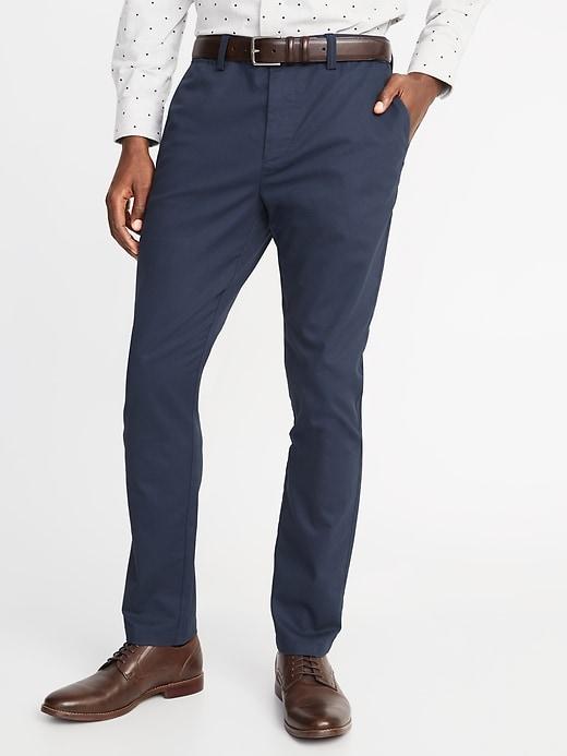 Old Navy Mens Athletic Ultimate Built-in Flex Non-iron Pants For Men Classic Navy Size 30w