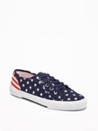 Old Navy Canvas Sneakers For Women - Stars/stripes