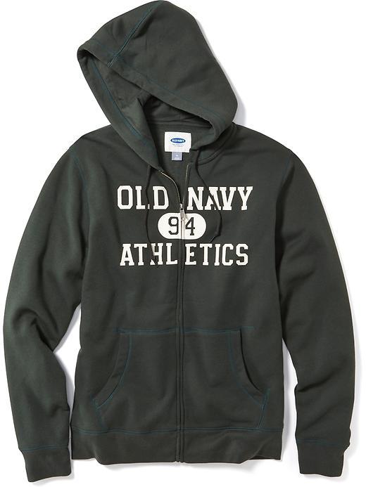 Old Navy Mens Logo Zip Front Hoodie Size Xs - Scene Green