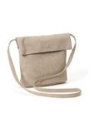 Old Navy Sueded Fold Over Cross Body Bag For Women - Grey