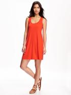 Old Navy Twist Back Jersey Shift Dress For Women - Darling Clementine