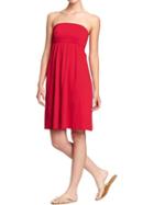Old Navy Womens Smocked Jersey Tube Dresses - Amaryllis