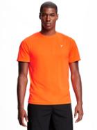 Old Navy Go Dry Cool Tee For Men - Megawatt Orng Neo Poly