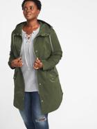 Old Navy Womens Hooded Utility Plus-size Parka Olive Through This Size 2x