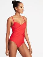Wrap-front Swimsuit For Women