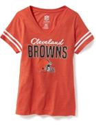 Old Navy Nfl Team V Neck Tee For Women - Browns