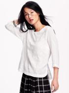 Old Navy Womens Hi Lo Gauze Top Size L - Whipped Cream