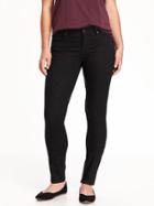 Old Navy Curvy Mid Rise Skinny Jeans For Women - Black Jack