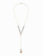 Old Navy Beaded Pendant Disc Necklace For Women - Gold