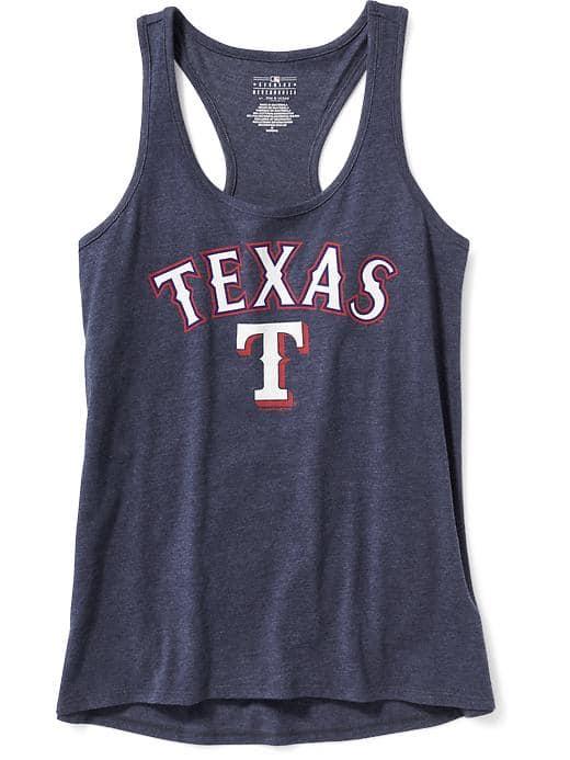 Old Navy Mlb Team Racerback Tank For Women - Texas Rangers