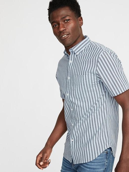 Slim-fit Built-in Flex Oxford Shirt For Men