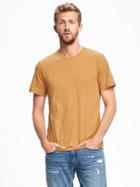 Old Navy Soft Washed Crew Neck Tee For Men - Definitely Dijon