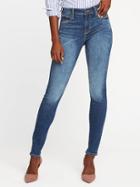 Old Navy High Rise Built In Sculpt Rockstar Jeans For Women - Medium Worn