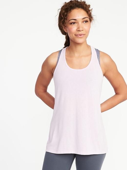 Old Navy Womens Ultra-light Racerback Performance Tank For Women Pocket Full Of Posy Size L