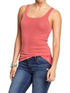 Old Navy Womens Rib Knit Tamis Size L Tall - Apple Guava