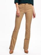 Old Navy Womens Mid-rise Boot-cut Khakis For Women Crumb On Down Size 4