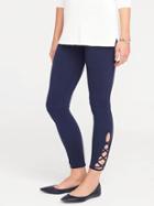 Old Navy Jersey Cut Out Ankle Leggings For Women - In The Navy