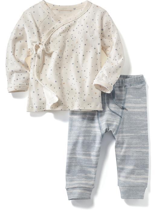 Old Navy Graphic 2 Piece Tee And Leggings Set - San Francisco Sky
