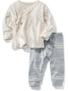 Old Navy Graphic 2 Piece Tee And Leggings Set - San Francisco Sky