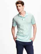 Old Navy Short Sleeve Pique Polo For Men - Reach For The Sky