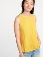 Old Navy Womens Relaxed Hi-lo Tank For Women Mustard Size S
