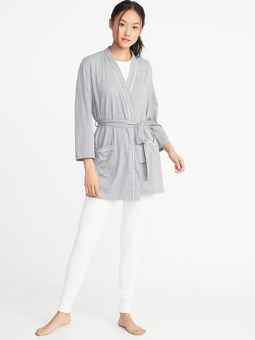 Relaxed Tie-belt Robe For Women