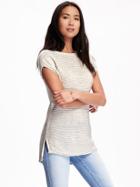 Old Navy Textured Tunic Sweater For Women - White Dots