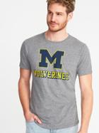 Old Navy Mens College-team Graphic Tee For Men University Of Michigan Size S