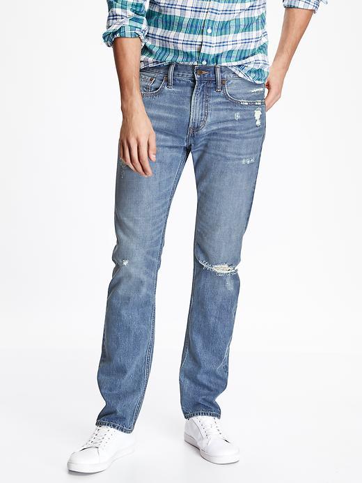 Old Navy Distressed Slim Fit Jeans - Tokyo Wash