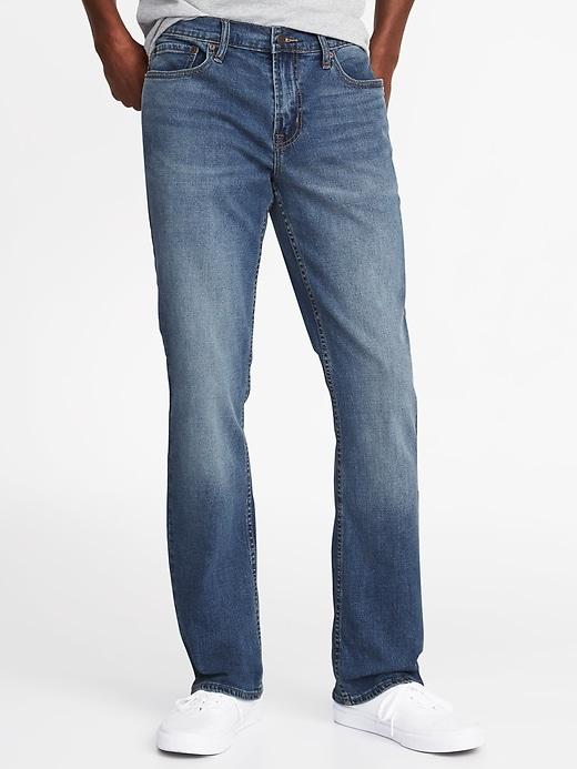 Old Navy Mens Boot-cut Built-in Flex Jeans For Men Light Wash Size 31w