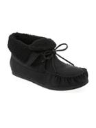 Old Navy Sherpa Lined Moccasins Size 10 - Black