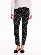 Old Navy The Pixie Mid Rise Ankle Pants - Daisy Print