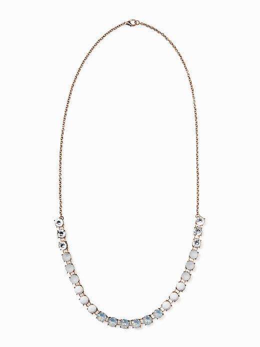 Old Navy Long Ombr Stone Necklace For Women - Bright White