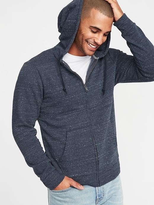 Old Navy Mens Soft-washed Zip-front Hoodie For Men Blue Size M