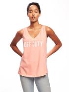 Old Navy Relaxed Graphic Tank For Women - Just Peachy