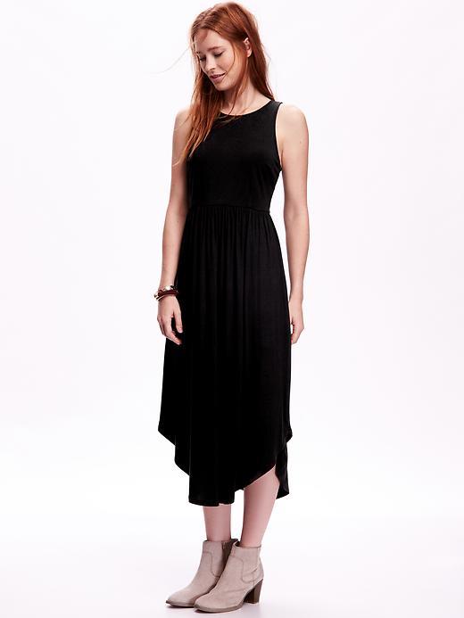Old Navy Jersey Midi Tank Dress - Black