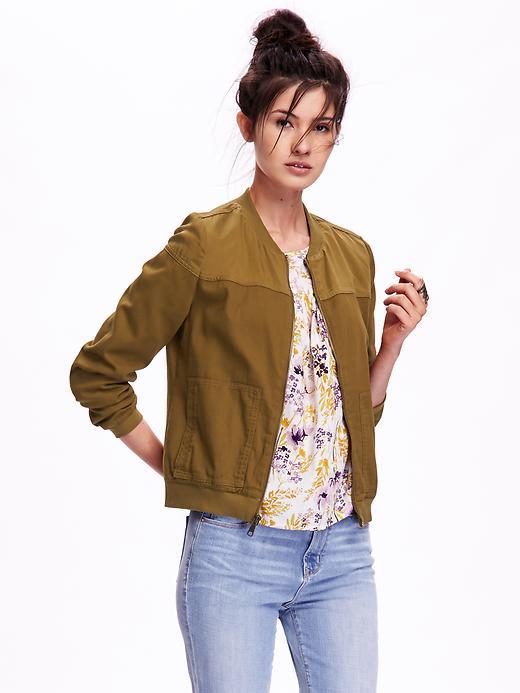 Old Navy Twill Bomber Jacket - Gathering Moss