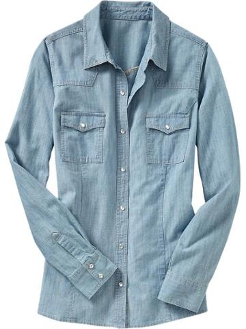 Old Navy Women's Western Chambray Shirts