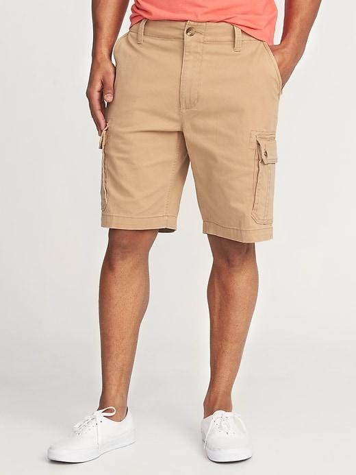Old Navy Mens Broken-in Built-in Flex Cargo Shorts For Men (10) Basswood Brown Size 29w