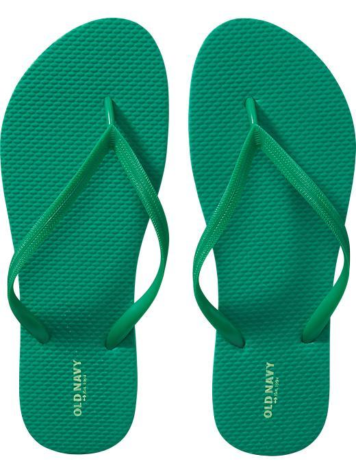 Old Navy Womens Classic Flip Flops Size 10 - Emerald Orb Nylon