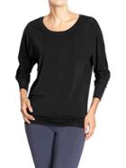 Old Navy Womens Active Performance Tops - Black Jack