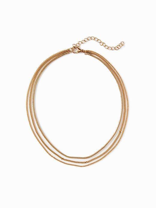 Old Navy Womens Chain Choker Necklace For Women Gold Size One Size