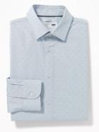 Old Navy Mens Slim-fit Built-in Flex Signature Non-iron Shirt For Men Sky Captain Size Xs
