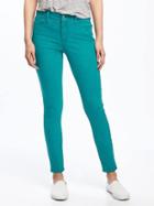 Old Navy Mid Rise Rockstar Pop Color Ankle Jeans For Women - Tattle Teal