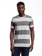 Old Navy Mens Soft-washed Crew-neck Tee For Men Grayscale Size Xs