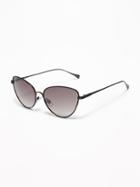 Wire-frame Cat's Eye Sunglasses For Women